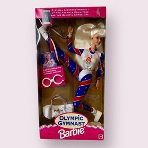 Olympic Gymnast Barbie Doll 1996 Atlanta New In Box Vintage Collectors